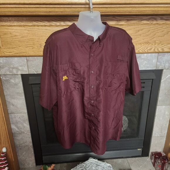 Minnesota Golden Gopher ProEdge Maroon Short Sleeve with UPF 50+ NWT - Picture 1 of 4